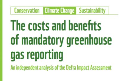 The costs and benefits of mandatory GHG reporting